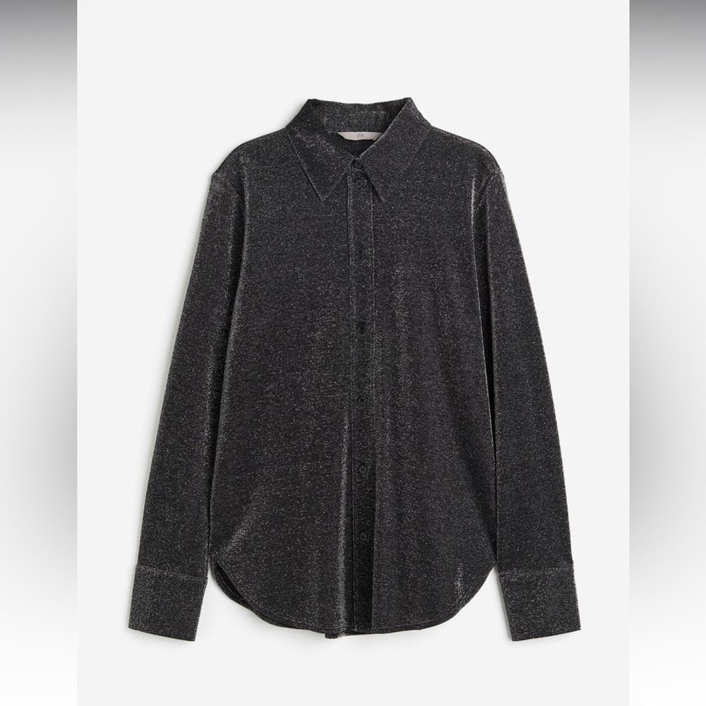 NEW BLACK SHIMMER SHIRT